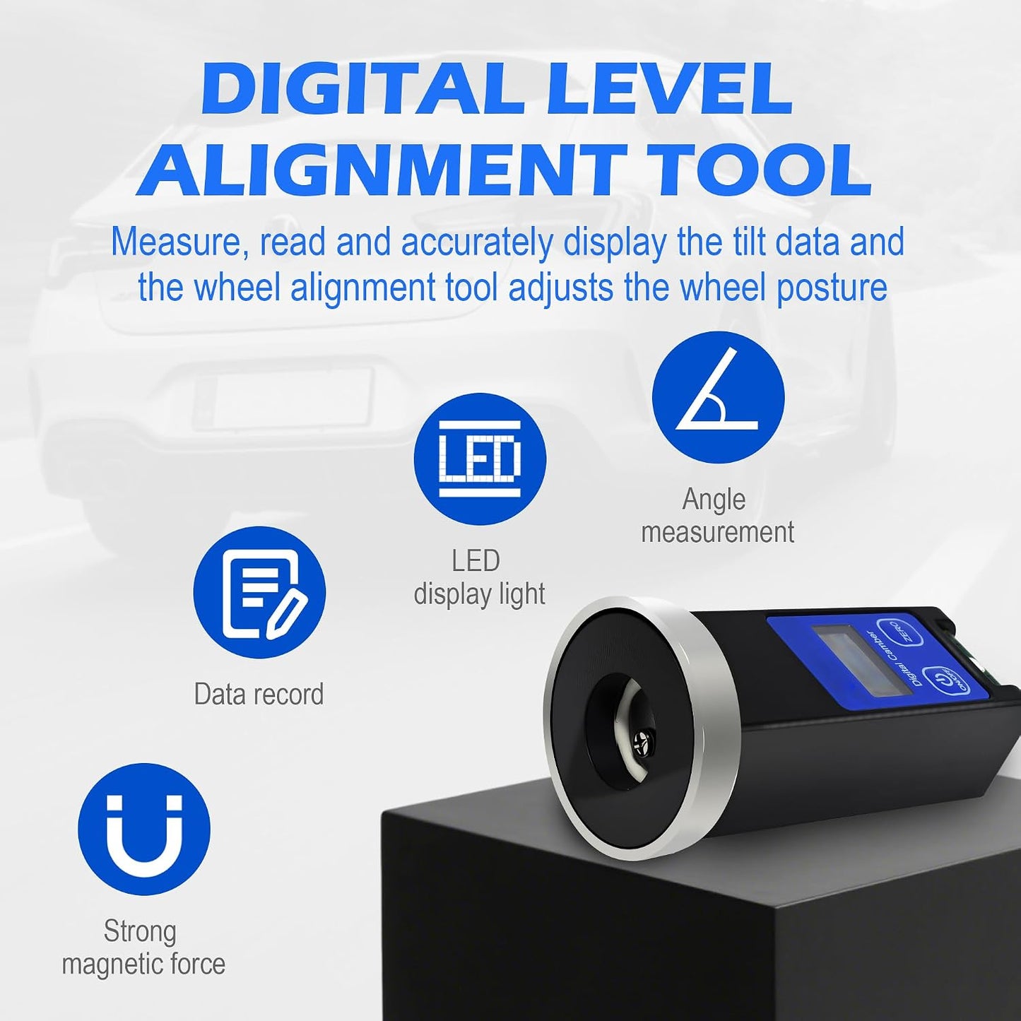 Herramienta alineación ruedas medidor magnético caster