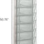 Revistero pared 10 bolsillos acero inox 5579SL plateado