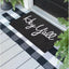 Tapete bienvenida exterior 28x18" antiderrap negro