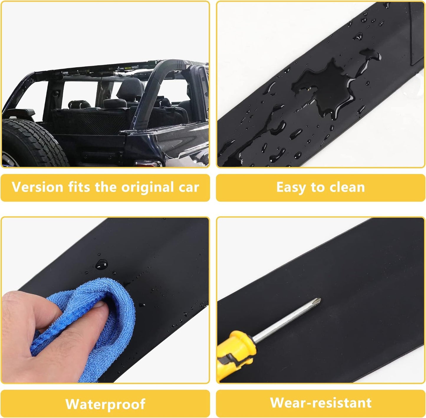Protectores acolchado barra antivuelco Bronco Ford