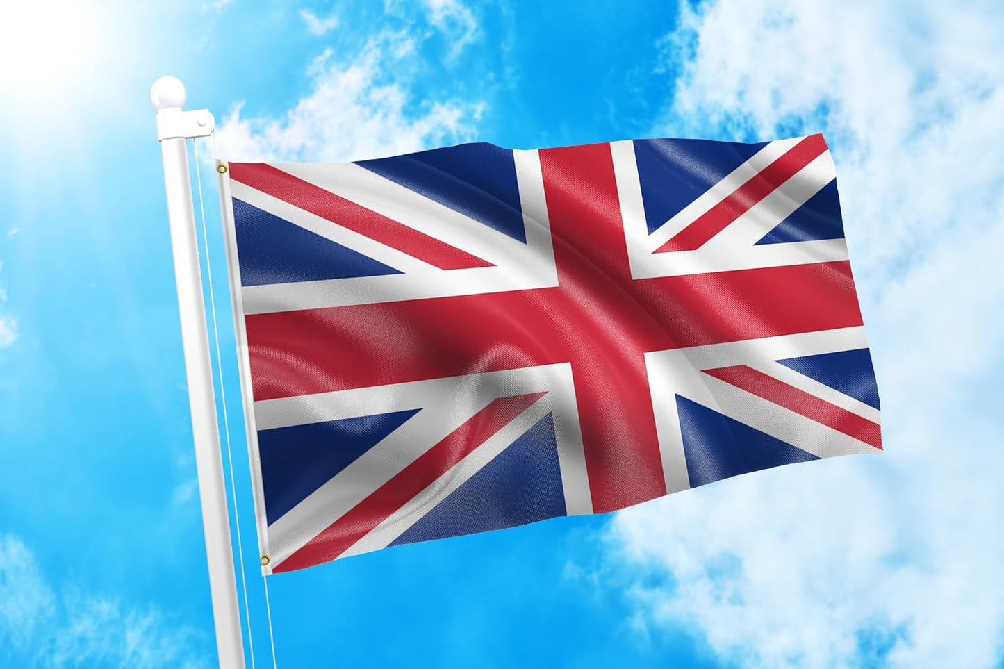 Bandera Reino Unido 2x3ft 100% poliéster resistente UV