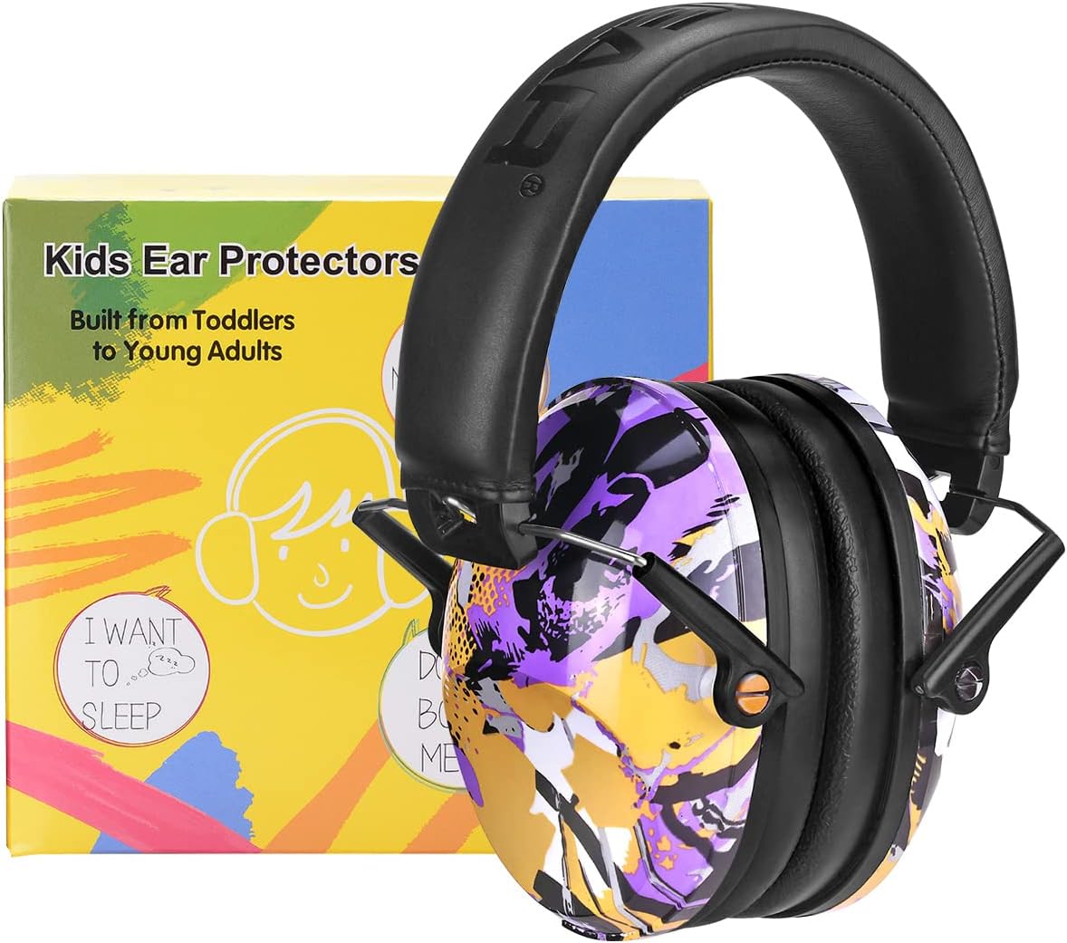 Protección oídos niños NRR 25dB diadema ajustable color negro