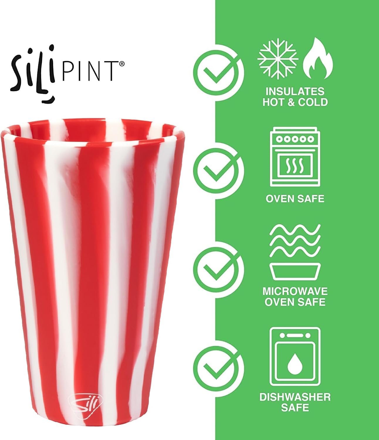 Vasos silicona 16oz reutilizables hippy hop pack 4