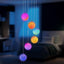 4 Carillones Viento Solares LED Cambian Color Jardín