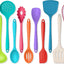 Set 10 Pzas Utensilios Silicona Antiadherente Colorido
