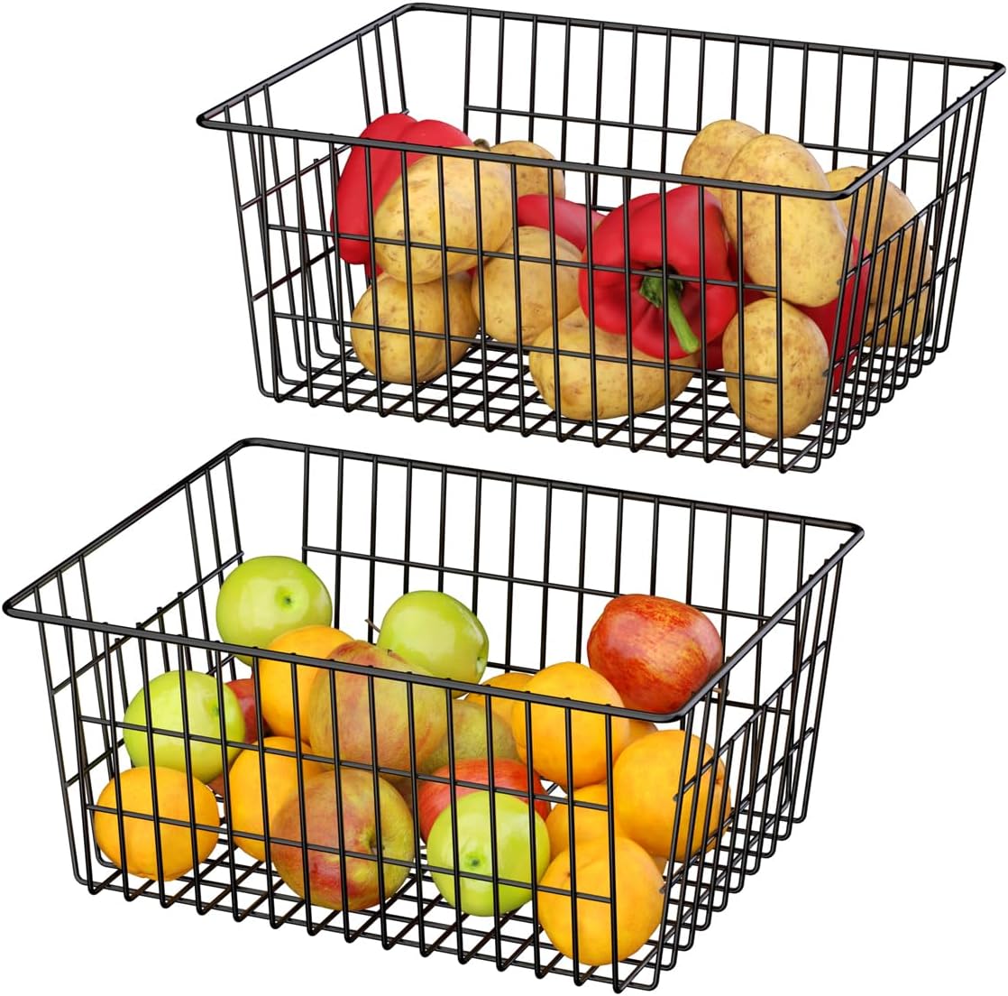 Cesta metal para congelador cocina despensa baño alimentos
