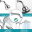Brazo ducha 6pulg acero inox 304 níquel cepillado