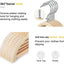 Perchas madera antiderrap suéter pack 30