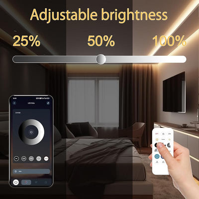 Tira LED COB 65.6" blanco cálido 320 LED control remoto