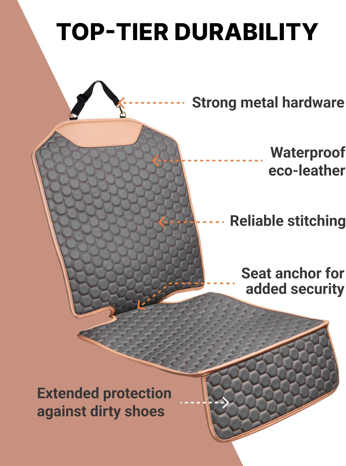 Protector asiento carro cuero infantil anti suciedad