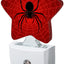 Luz Nocturna Sensor Amanecer Araña Negra Tela Roja Dormitorio Niños