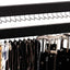 Perchero corbatas 20 ganchos madera para pared negro