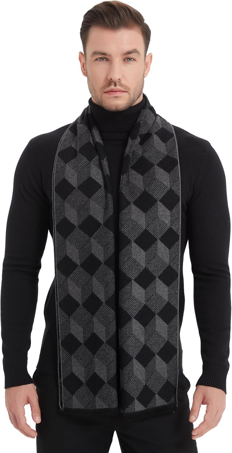 Bufanda invierno para hombre sensación cachemira suave
