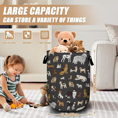 Cesta lavandería plegable para perros 15.7x19.6
