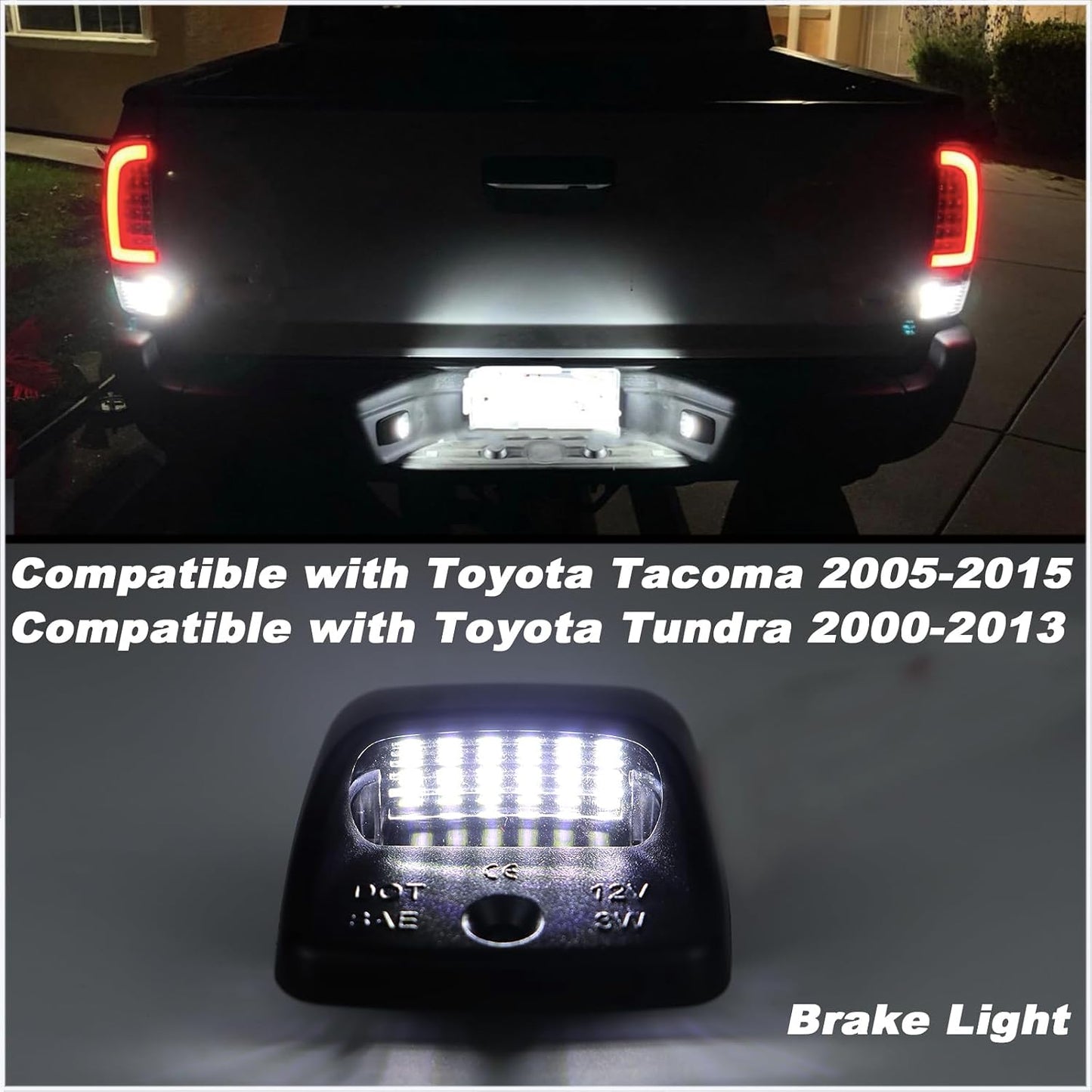 Lámpara matrícula LED comp Toyota Tacoma 05-15 Tundra 00-13