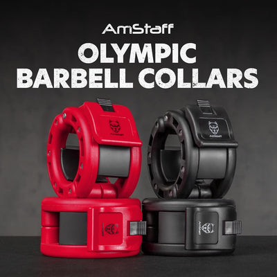 Abrazaderas barra olímpica 2" par negro