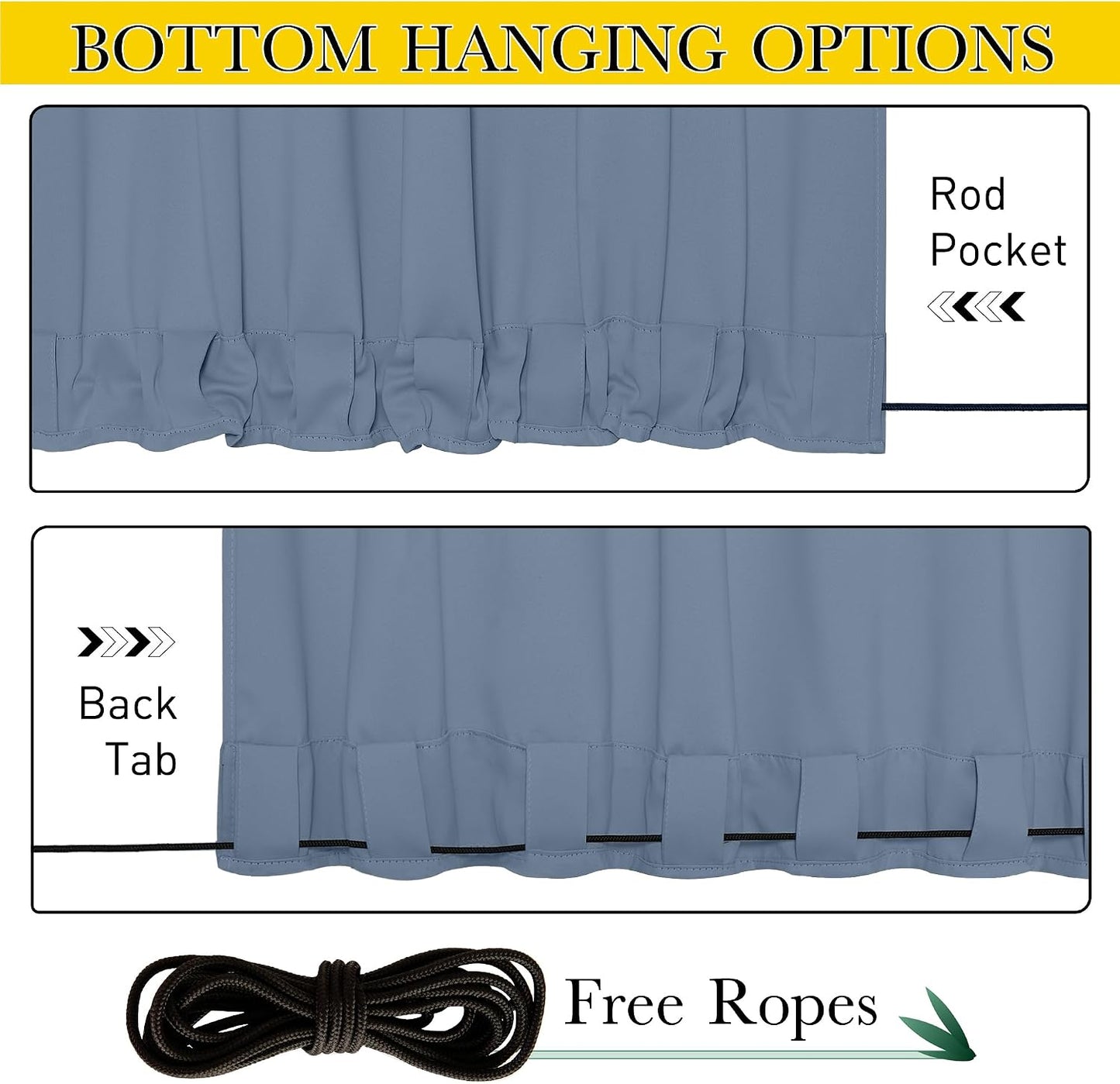 2 Cortinas exteriores impermeables con bolsillo térmico