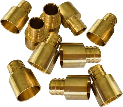 10 Adaptadores PEX 1/2x1/2 cobre sudor hembra ASTM F1807