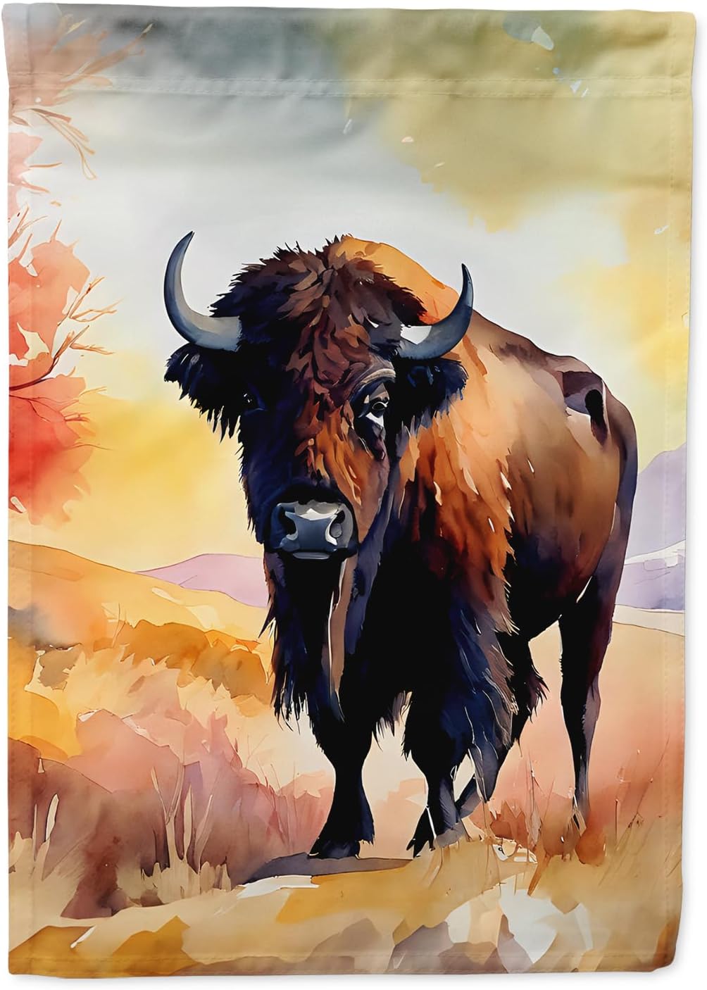Bandera bisonte americano poliéster porche