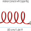 Cable enchufe Anderson 50 A con anillo cobre 10 AWG 19.7"