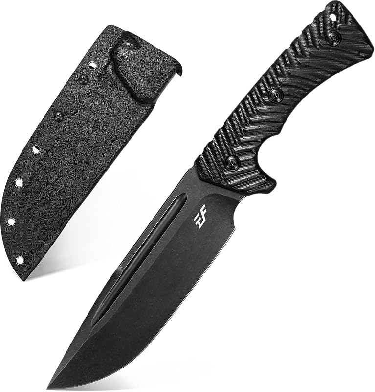 Cuchillo EDC Hoja AUS-10 G10 Full Tang para Camping Caza