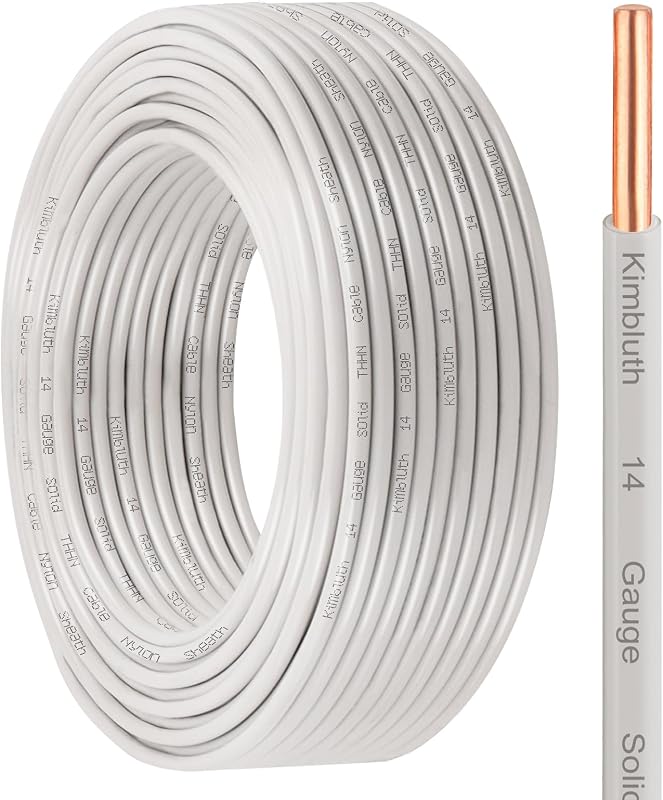 Cable eléctrico OFC 14 AWG 100 ft cobre sólido 600 V