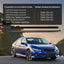 Moldura sellado ventanas Honda Civic 2016-21 4puertas