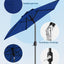 Sombrilla patio al aire libre 7.5ft color azul marino