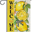 Bandera jardín decorativa limón amarillo arco temporada