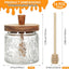 Jarra de miel de 17 oz con 3 palillos de madera para cocina y almacenamiento