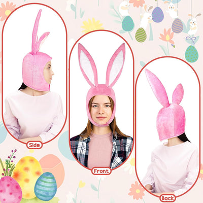 Disfraz conejo Pascua rosa con sombrero y orejas