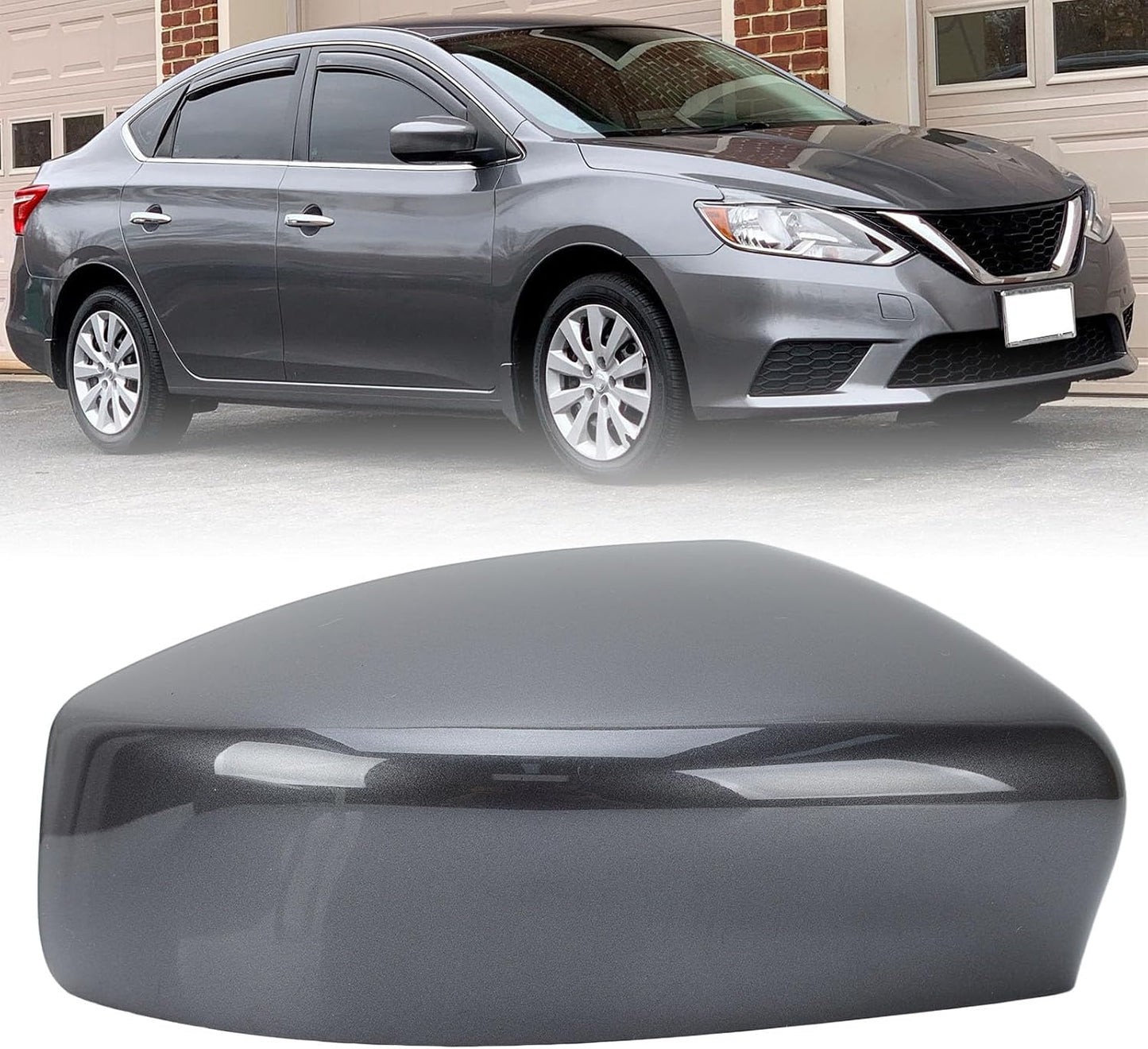 Tapas cubierta espejo derecho Nissan Sentra gris