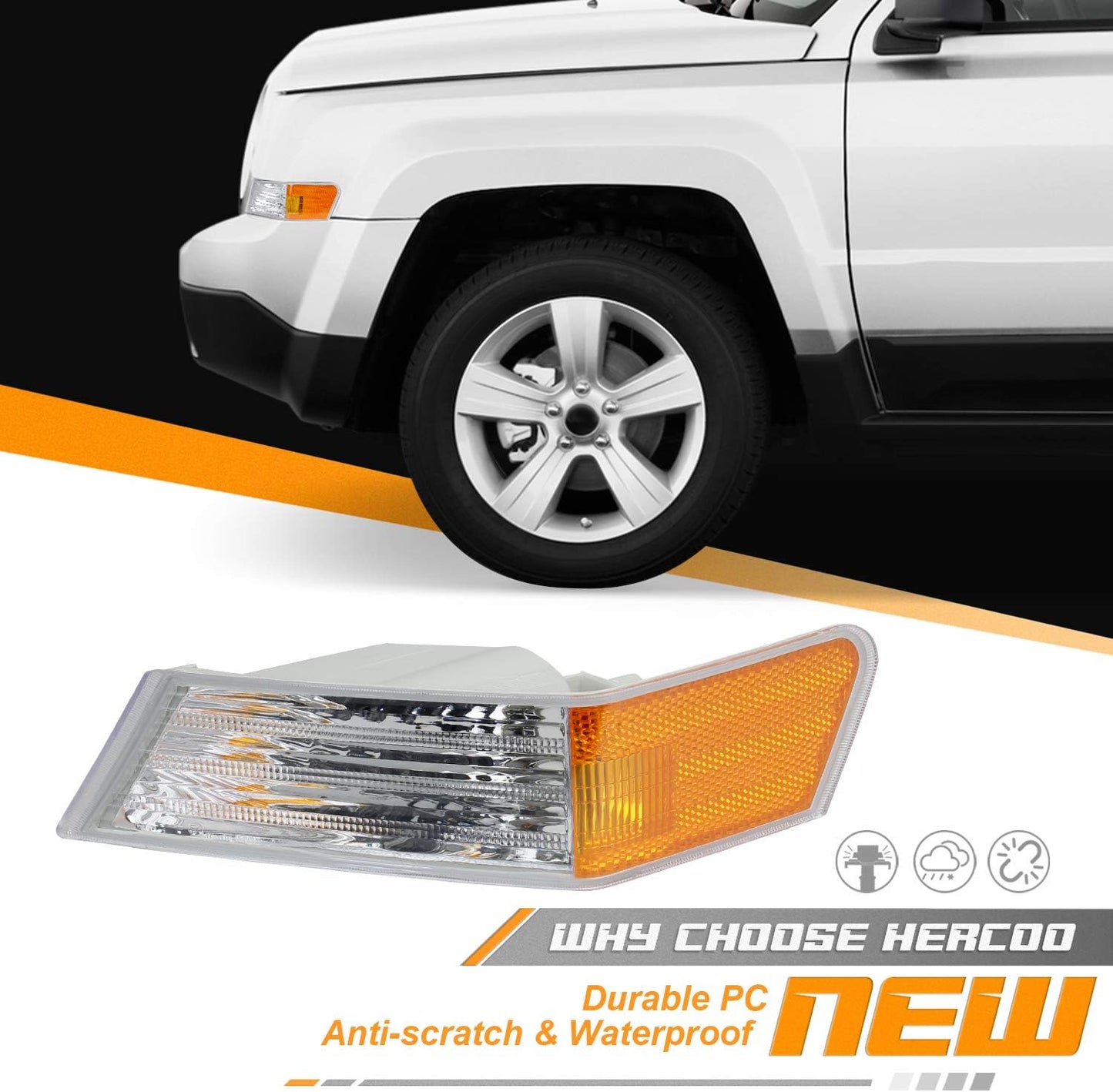 Cubierta lámpara intermitente Jeep Patriot lado conductor