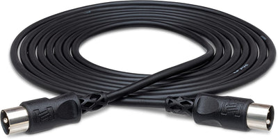 Cable MIDI DIN 5 pines 1 pie Negro