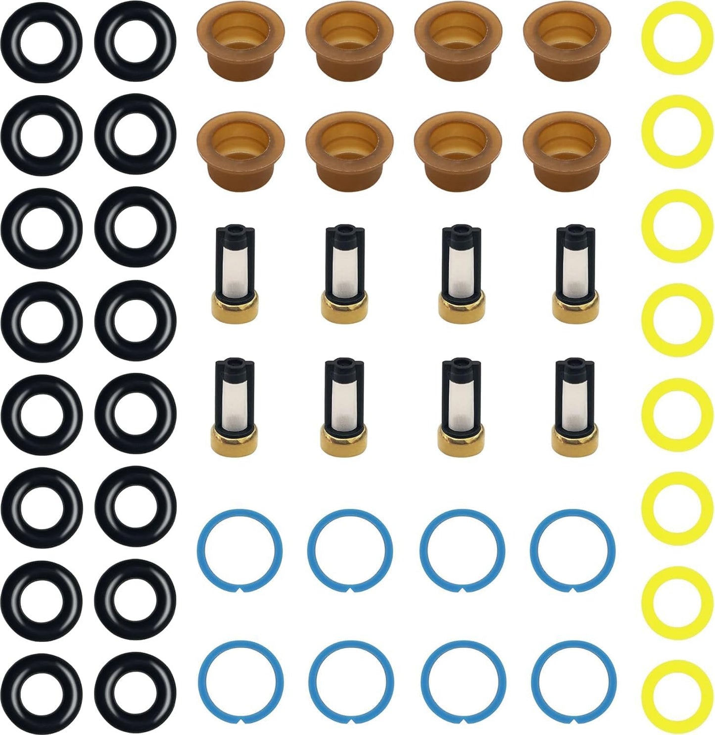 Set 48 sellos inyector combustible Ford V8 5.4L