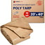 Lona polietileno impermeable 20x40ft reforzada