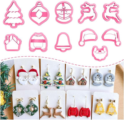 Cortadores arcilla polimérica Navidad 11 formas invierno