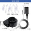 Soplador aire inflables 12V con ventilador 3 luces LED