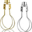 2 Pzas Adaptador Pantalla Bombilla Dorado Plateado