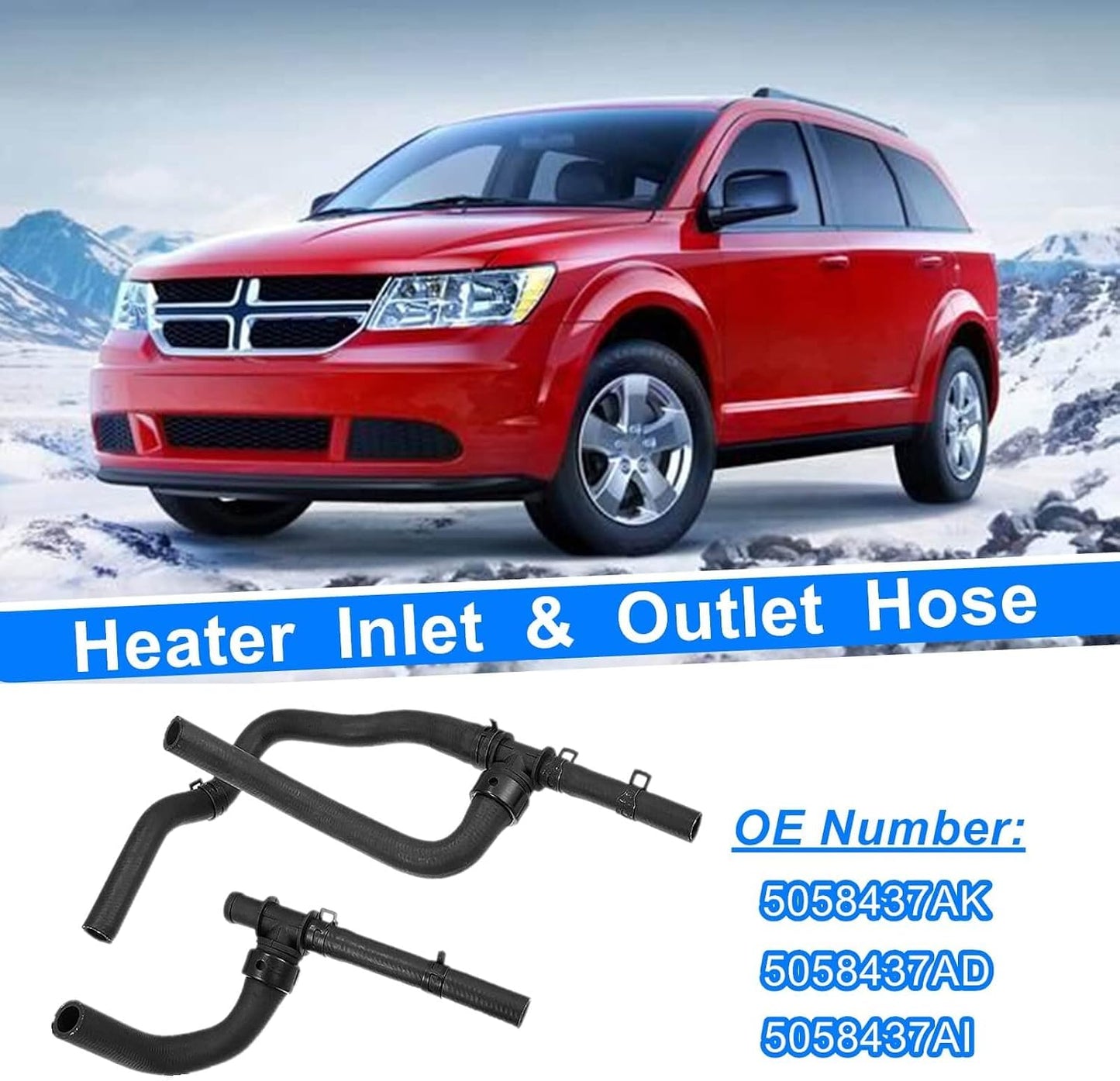 Set manguera calentador TEE comp Dodge Journey 08-20