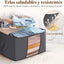 3 Pzas Bolsas Almacenamiento Ropa con Asa y Cremallera