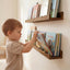 Estante madera pino para fotos y libros habitación niños