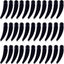 200 Espátulas Plástico Maquillaje Cuidado Facial Negro