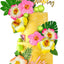 25 Adornos Tarta Hawaiana Hojas Palma Hibisco Bola