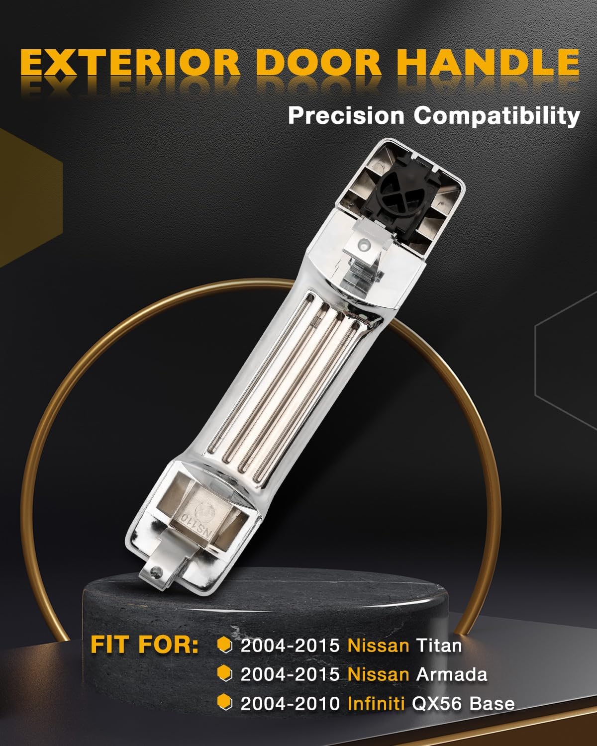 Manija puerta delantera Nissan Titan Armada 04-15 Chrome