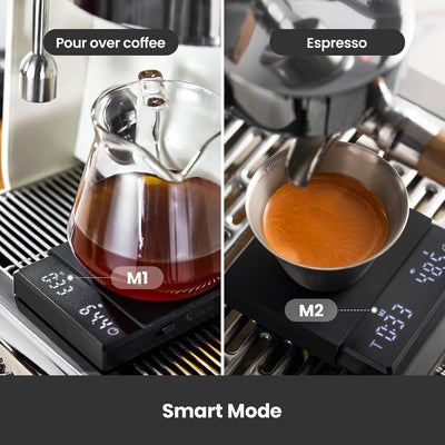Báscula café digital con temporizador LCD recargable