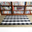 Alfombra cuadros búfalo 3x5ft algodón uso interior