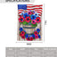 Bandera patriótica jardín vertical doble cara 12.5x18pulg
