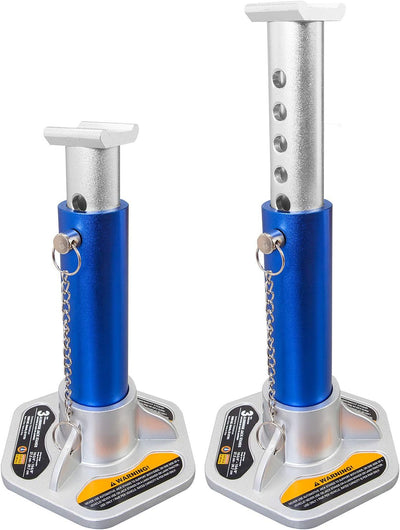 Soportes aluminio 6000lb pack 2 azul/plata