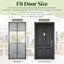 2 Cortinas magnéticas aislamiento térmico puerta ventana